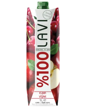 lavi apple & sour cherry juice 1l