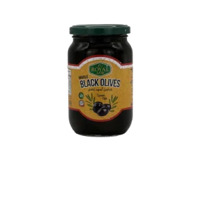 royal arm whole black olive 340g