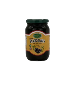 royal arm whole black olive 340g